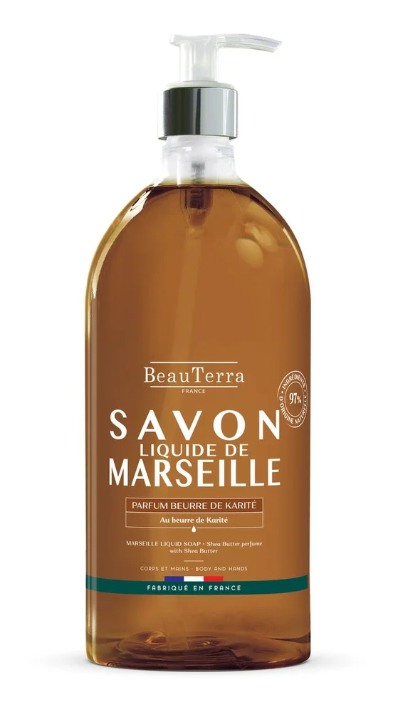 BeauTerra Marseille Liquid Soap Shea Butter - 1000 ml. v:7725266