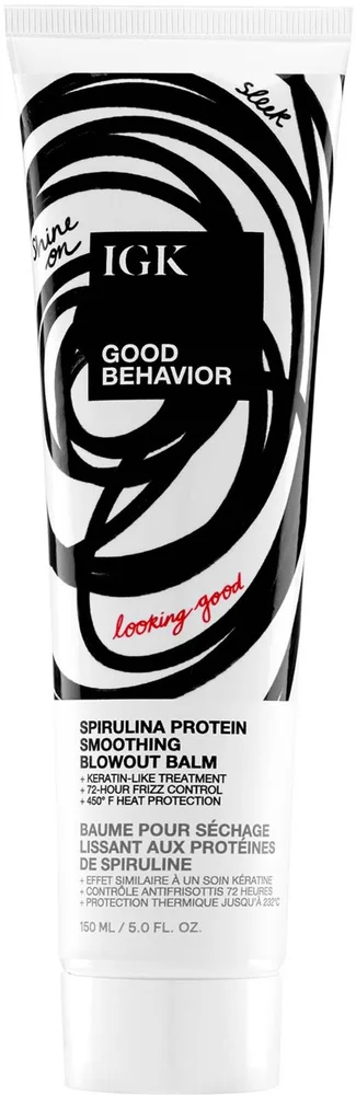 IGK Good Behavior Spirulina Protien Smoothing Blowout Balm 150 ml v:4951506 IGK Good Behavior Spirulina Protien Smoothing Blowout Balm 150 ml v:4951506