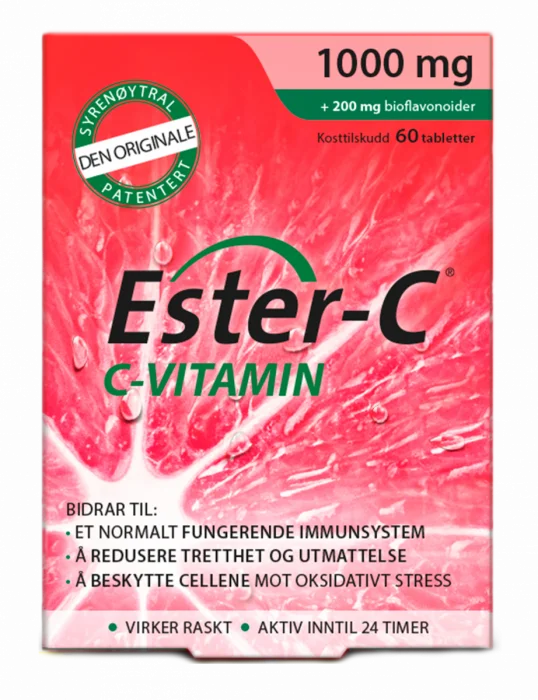 Ester C 1000mg 60 tabletter v:8530647 Ester C 1000mg 60 tabletter v:8530647