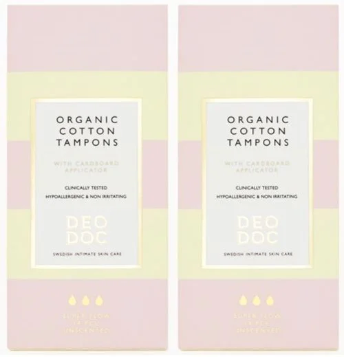 DeoDoc Organic Cotton Tampons Super 2-pack v:1337513