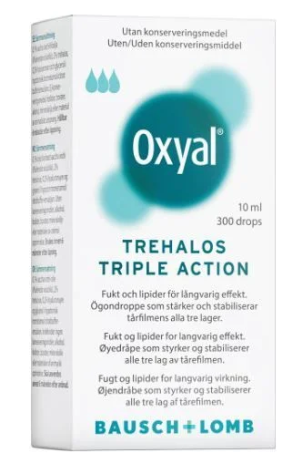 Oxyal Trehalos Triple Action øyedråper – 10 ml v:7823051 Oxyal Trehalos Triple Action øyedråper – 10 ml v:7823051
