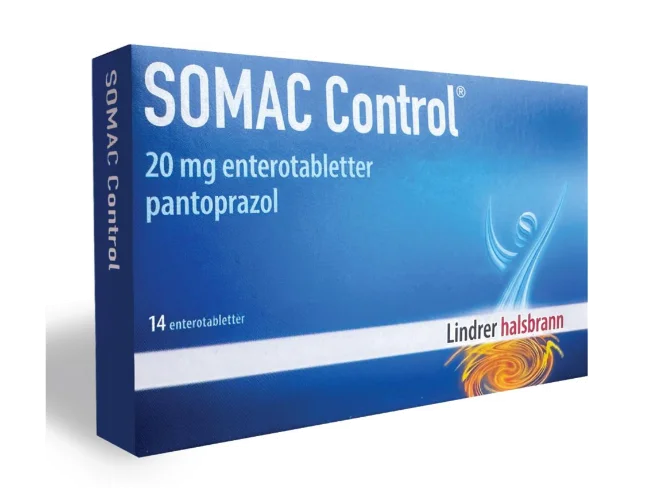 Somac Control 20 mg enterotabletter 14 stk v:9919717