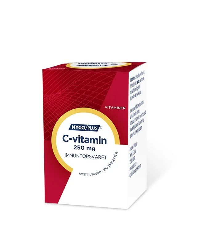 Nycoplus C-vitamin 250 mg – 100 tabl. v:4264859 Nycoplus C-vitamin 250 mg – 100 tabl. v:4264859
