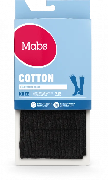 Mabs Bomull Knestrømpe K1 sort M v:5931500 Mabs Bomull Knestrømpe K1 sort M v:5931500
