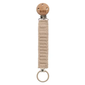 BIBS Pacifier Clip Knitted Vanilla v:1906808