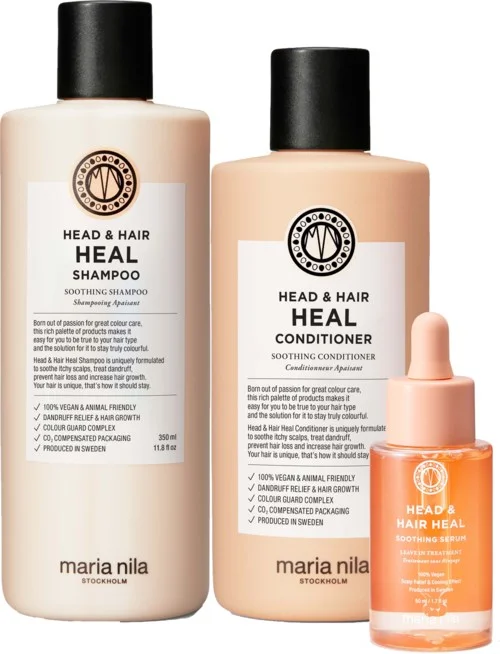 maria nila Head & Hair Heal Bundle Shampoo 350 ml & Conditioner 300 ml & Serum 50 ml v:3875956 maria nila Head & Hair Heal Bundle Shampoo 350 ml & Conditioner 300 ml & Serum 50 ml v:3875956