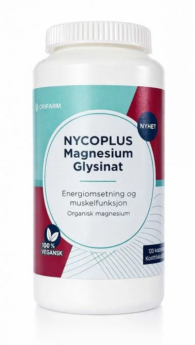 Nycoplus Magnesium Glysinat 120 kapsler – Magnesium for muskler og energi v:1629591 Nycoplus Magnesium Glysinat 120 kapsler – Magnesium for muskler og energi v:1629591