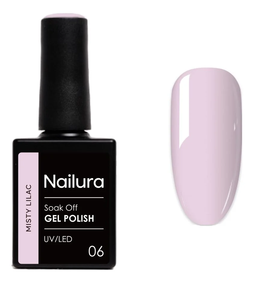 Nailura Gel Polish 06 - Misty Lilac - 10 ml. v:6452642