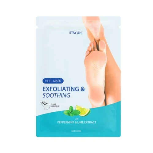 Stay Well Exfoliating & Soothing Heel Mask Peppermint & Lime v:4959604