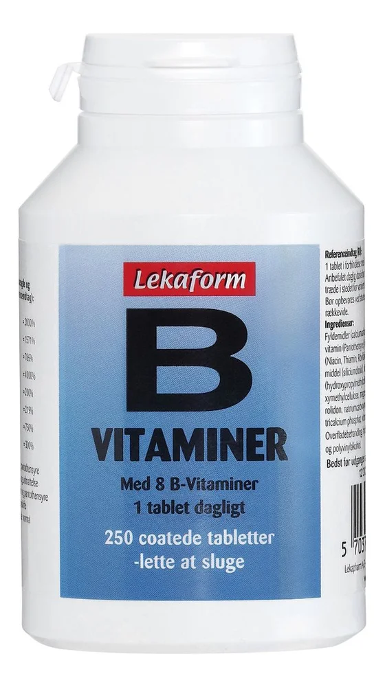 Lekaform B-Vitaminer – 250 tabl. v:5071472 Lekaform B-Vitaminer – 250 tabl. v:5071472