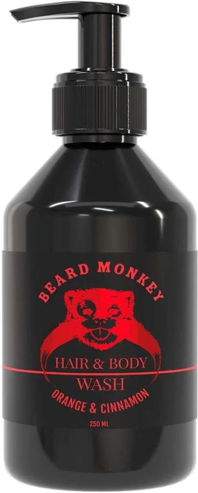 Beard Monkey Hair & Body Wash Orange & Cinnamon 250 ml v:1642899 Beard Monkey Hair & Body Wash Orange & Cinnamon 250 ml v:1642899