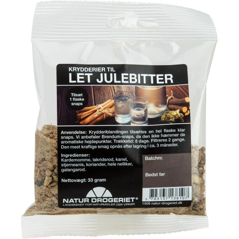 Natur Drogeriet Let Julebitter krydderblanding – 33 g v:8011605 Natur Drogeriet Let Julebitter krydderblanding – 33 g v:8011605