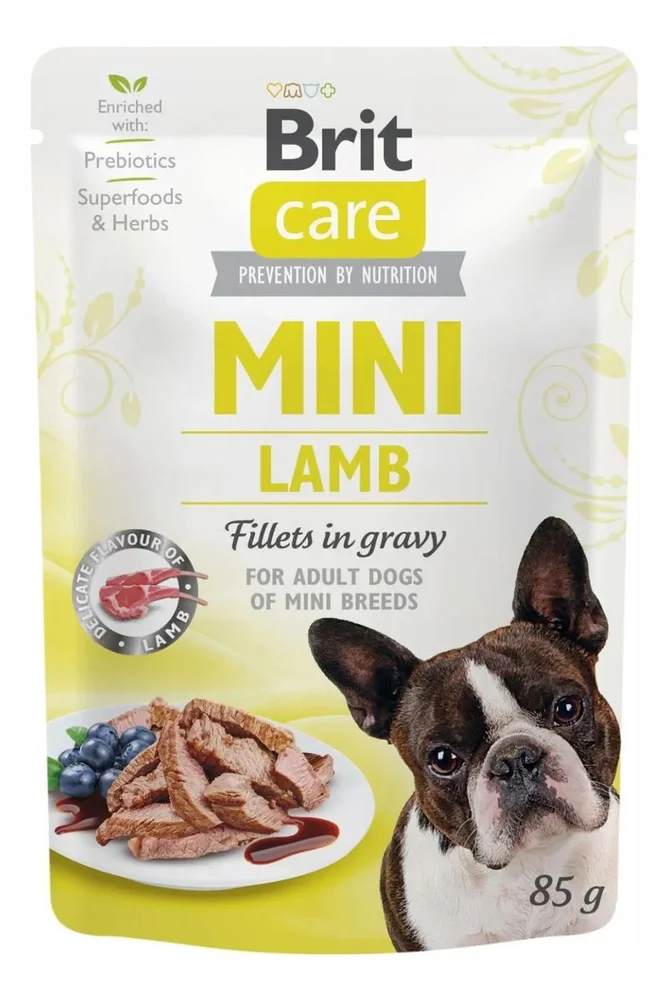 Brit Mini våtfôr med lammefilet i saus – 85 g. v:1345761 Brit Mini våtfôr med lammefilet i saus – 85 g. v:1345761