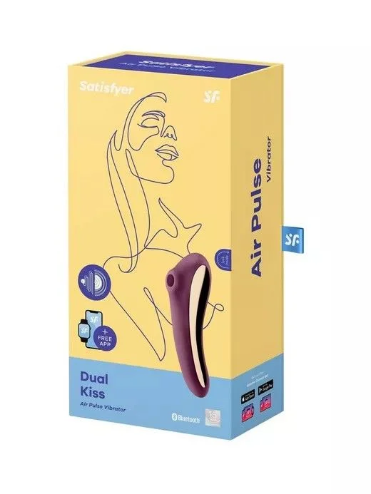 Satisfyer Dual Kiss Purple lufttrykksvibrator 1 stk v:8587177 Satisfyer Dual Kiss Purple lufttrykksvibrator 1 stk v:8587177