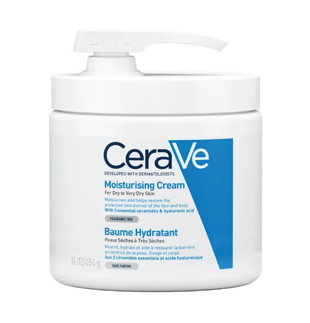 CeraVe Moisturising Cream med pumpe 454 g – rik fuktighetskrem for tørr hud v:7188823