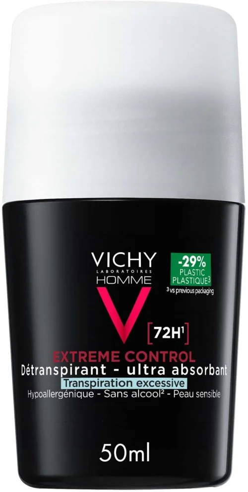 VICHY Homme 72H Extreme Control Antiperspirant Deodorant Roll-On 50 ml v:4033402