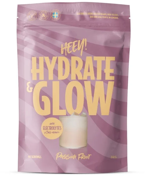 Heey! Hydrate & Glow Electrolytes + Coll-egan® Passion Fruit 240 g v:7853405 Heey! Hydrate & Glow Electrolytes + Coll-egan® Passion Fruit 240 g v:7853405