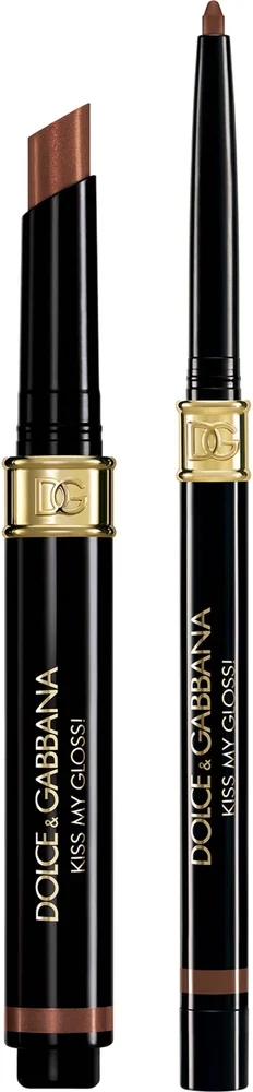 Dolce & Gabbana Bold Kiss My Gloss! 4D Gloss Stick & Lip Liner Duo 3 Chocolate v:2417102
