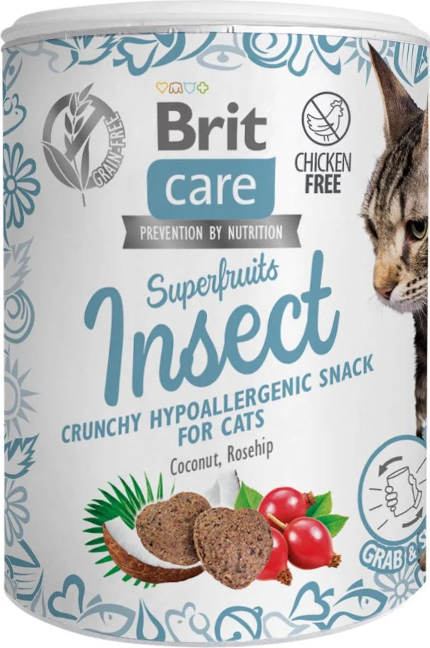Brit Care Cat Snack Superfruits, insekt – 100 g v:4716975 Brit Care Cat Snack Superfruits, insekt – 100 g v:4716975