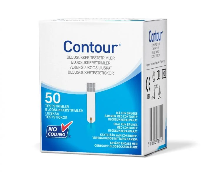 Contour blodsukkerstrimler 50 stk v:9162116