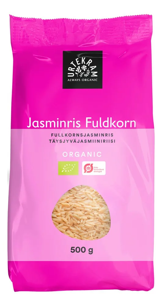 Urtekram Food Jasmin Ris Brun Ø - 500 g. v:7251971
