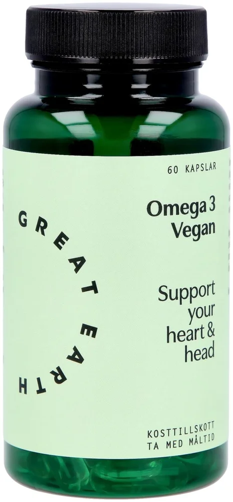 Great Earth Omega 3 Vegan 60 kap v:8652371 Great Earth Omega 3 Vegan 60 kap v:8652371