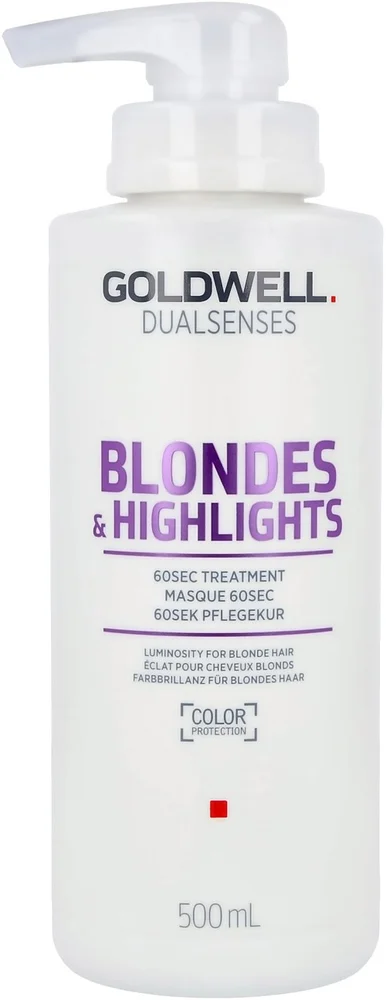 Goldwell Dualsenses Blonde & Highlights 60 sec Treatment 500 ml v:6695259 Goldwell Dualsenses Blonde & Highlights 60 sec Treatment 500 ml v:6695259