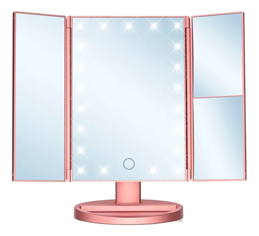 UNIQ Hollywood Makeup Speil Rosegull – 1 stk. v:7444125 UNIQ Hollywood Makeup Speil Rosegull – 1 stk. v:7444125