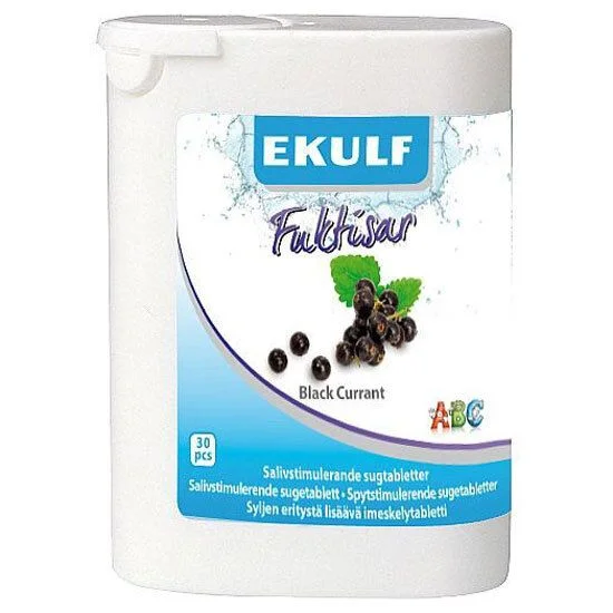 EKULF Fuktisar Solbær – 30 sugetabletter v:9236538 EKULF Fuktisar Solbær – 30 sugetabletter v:9236538