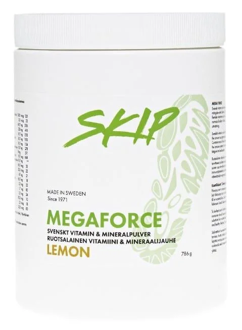 SKIP Mega Force Vitamin og Mineralpulver lemon 786g v:5540226