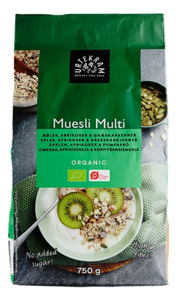 Urtekram Food Müsli Multi Ø 750 g v:9373296 Urtekram Food Müsli Multi Ø 750 g v:9373296