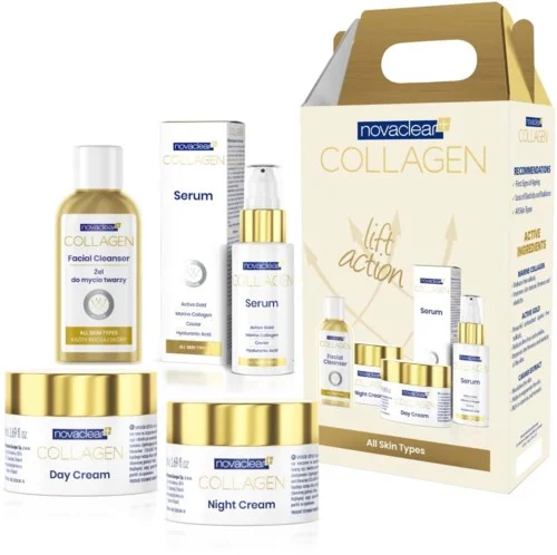 Novaclear Collagen Lift Action Kit – Day & Night Cream, Serum, Cleanser v:3342286 Novaclear Collagen Lift Action Kit – Day & Night Cream, Serum, Cleanser v:3342286