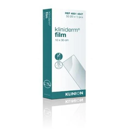 Kliniderm Film Steril 10x30cm – 50 stk v:7977889 Kliniderm Film Steril 10x30cm – 50 stk v:7977889