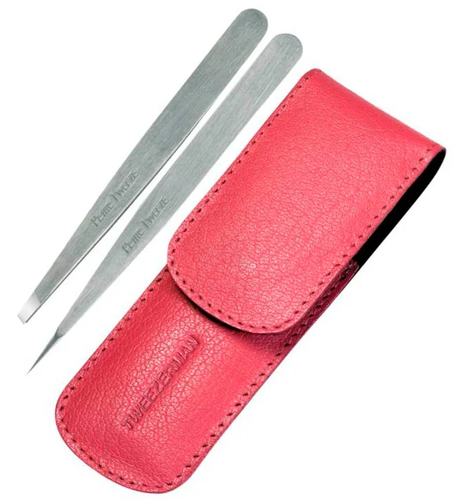 Tweezerman Petite Tweeze Set med rosa etui v:5371135