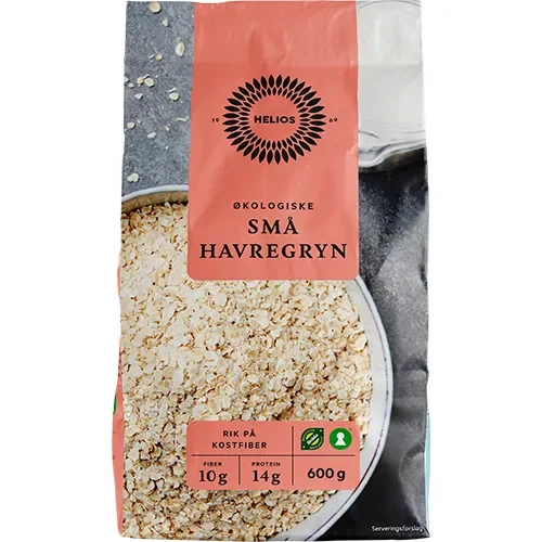 Helios Økologisk Små Havregryn 600 g v:4577271
