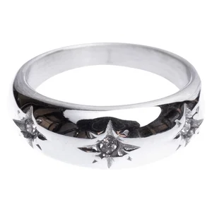 DARK Chunky Star Ring Crystals Silver Size 4 v:2264674 DARK Chunky Star Ring Crystals Silver Size 4 v:2264674