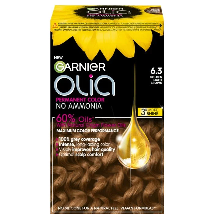 Garnier Olia 6.3 Golden Light Brown 174 ml v:8189486