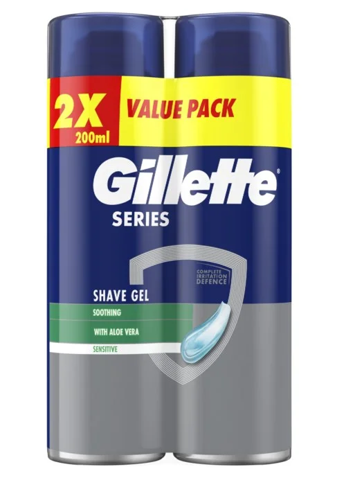 Gillette Series Sensitive Men’s Shaving Gel 2x200ml 400 ml v:2931324 Gillette Series Sensitive Men’s Shaving Gel 2x200ml 400 ml v:2931324
