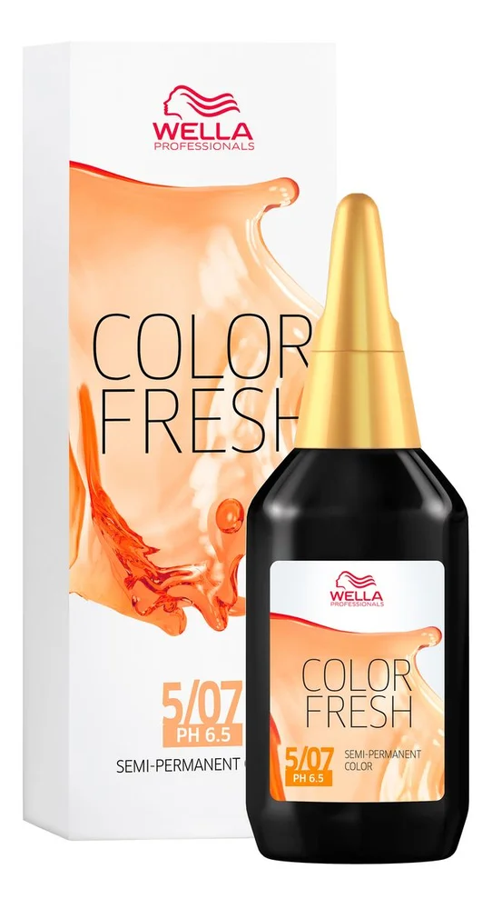 Wella Professionals Color Fresh 5/07 Light Brown Natural Brown – 75 ml. v:3054087