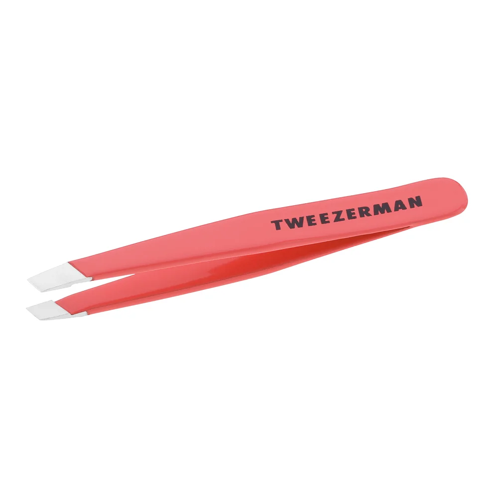 Tweezerman Mini Slant Tweezer Geranium – Presis pinsett v:2891878