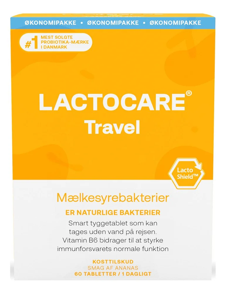 Lactocare Travel med vitamin B6 – 60 tyggetabl. v:6608314 Lactocare Travel med vitamin B6 – 60 tyggetabl. v:6608314
