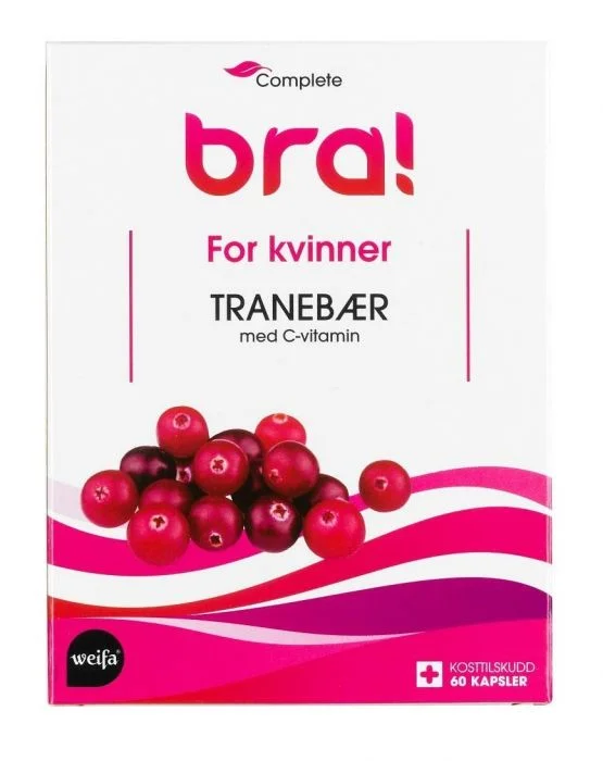 Complete Tranebær C-vitamin kapsler 60stk v:1575090 Complete Tranebær C-vitamin kapsler 60stk v:1575090
