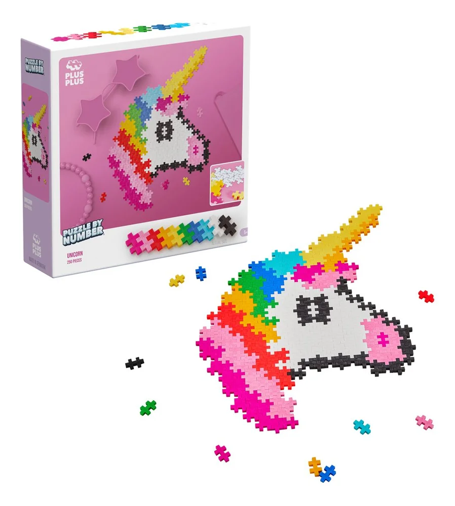 Plus-Plus Puzzle By Number Unicorn – 250 stk. v:4810531 Plus-Plus Puzzle By Number Unicorn – 250 stk. v:4810531