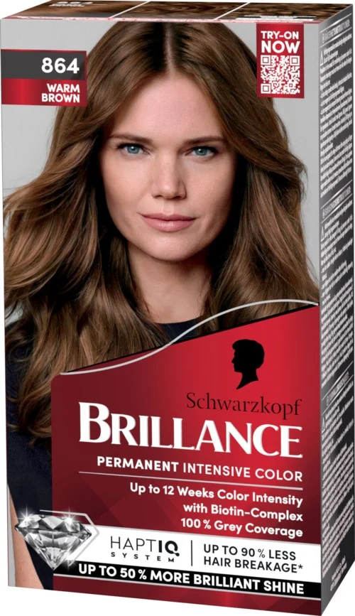 Schwarzkopf Brilliance 864 Warm Brown v:1209369 Schwarzkopf Brilliance 864 Warm Brown v:1209369