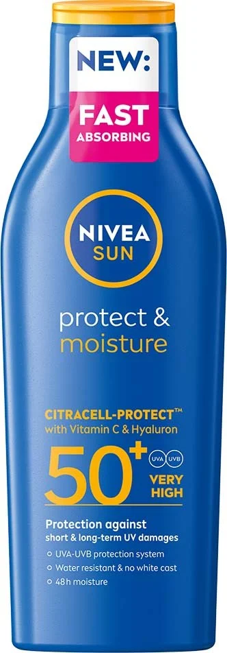 NIVEA SUN Protect & Moisture Sun Lotion SPF 50+ 200 ml v:9993354