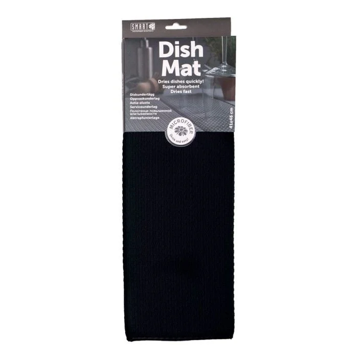 Smart Microfiber Oppvaskunderlag Svart 41x46cm v:9936475