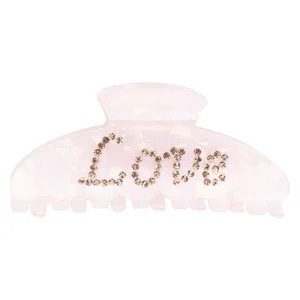 DARK Text Hair Claw Love Paler Rose v:7416130 DARK Text Hair Claw Love Paler Rose v:7416130