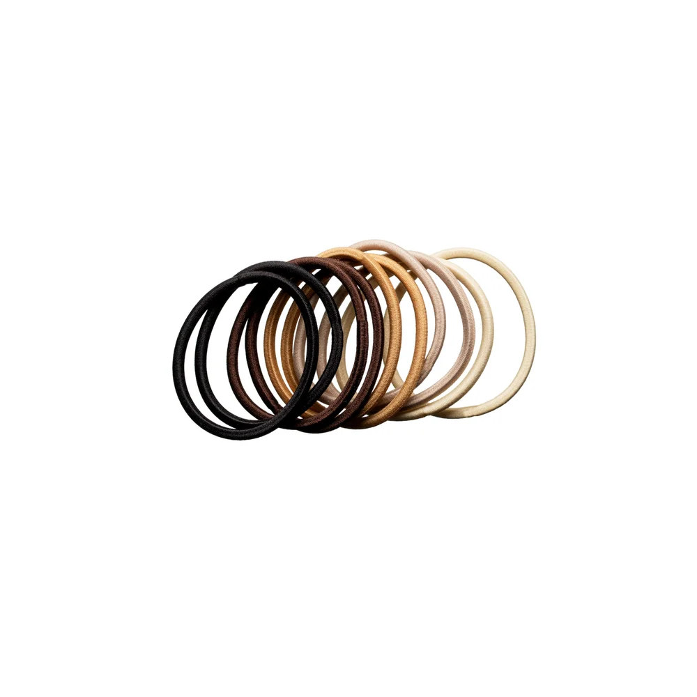 Hair Elastics Nude 10 pcs Beauty v:4897232