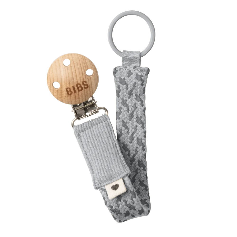 BIBS Pacifier Braid - Cloud/Iron v:6902337