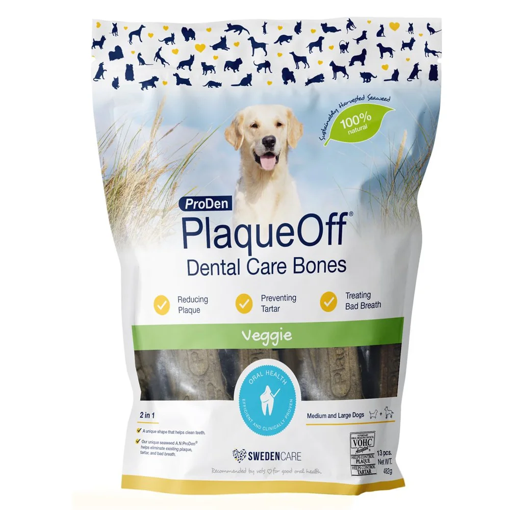 Swedencare PlaqueOff Dental Bones Veggie - 13 stk. v:8695178
